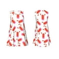 thumbnail image 7 of Yiaed Crayfish And Hearts Print Women's Sleeveless Dress, Loose Fit Summer Dress, Casual Sleeveless Dress for Women, 7 of 7