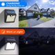 thumbnail image 4 of Luz De Pared Solar Led 4 luces de calle con sensor de movimiento de lámpara solar para iluminación exterior (A) Tmvgtek Para estrenar, 4 of 8
