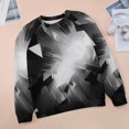 thumbnail image 6 of Geometric Women's Floral Printed Sweatshirt Long Sleeve Crewneck Casual Loose Vintage Graphic Pullover Tops, 6 of 7