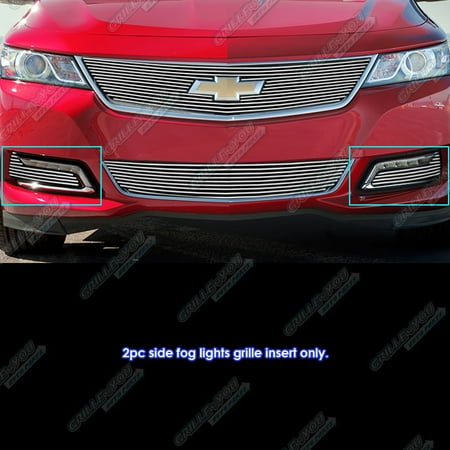 Fog Lamps Billet Grille - Compatible with 2014-2020 Chevy Impala LTZ Fog Light Cover Billet Grille Insert C65947A