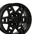 thumbnail image 3 of OE Wheels TY16 17x7 Inch Matte Black Wheel Rim for Toyota 4Runner & Tacoma, 3 of 6
