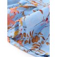 thumbnail image 5 of INSPIRE CHIC Women's Chiffon Dresses Smocked Chic Floral Sleeveless A-Line Mini Dress L Pale Blue, 5 of 6