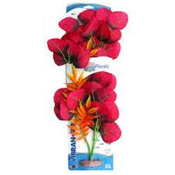Blue Ribbon Pet Products CB-532-RD Colorburst Florals Broad Lily Leaf Silk Plant, Red - Extra Large
