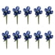 thumbnail image 5 of 10 mini adornos de flores de cristal coleccionables, figuras florales para oficina Azul, 5 of 9