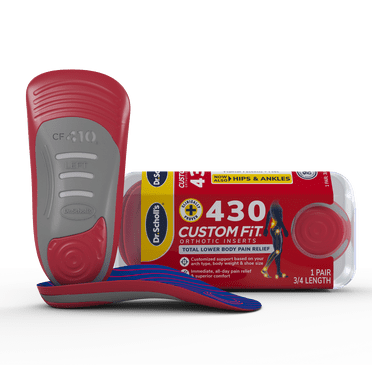 Dr. Scholl’s® Custom Fit® Foot Orthotics 3/4 Length Inserts, CF 430, All-Day Pain Relief for Feet