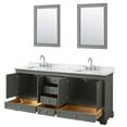 thumbnail image 3 of Wyndham Collection Wcs202080dcmunsm24 Deborah 80" Free Standing Double Vanity Set - Dark, 3 of 7