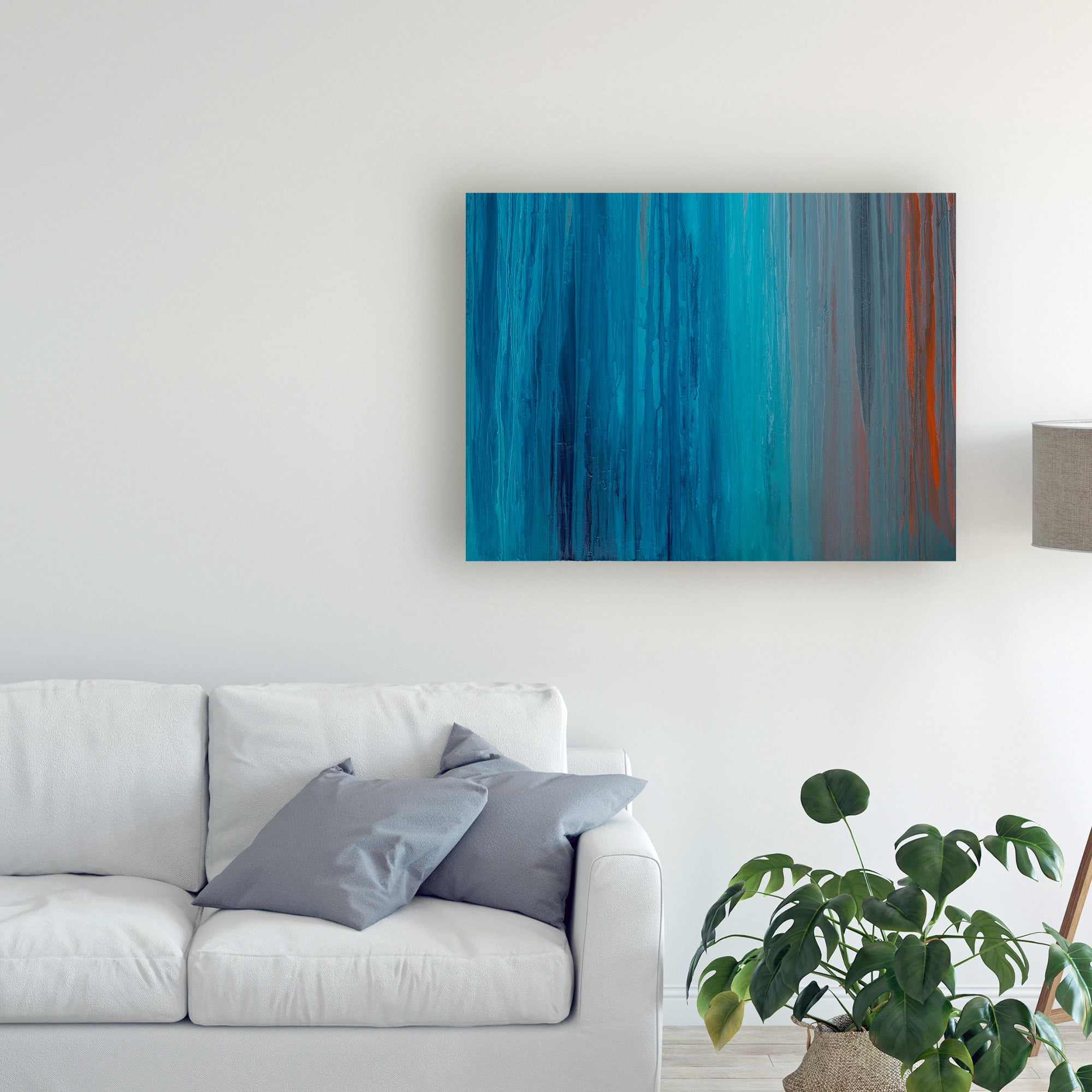 Trademark Fine Art 'Drenched in Teal II' Canvas Art by Teodora Guererra