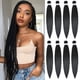 thumbnail image 1 of Alrence Cabello trenzado preestirado, trenza larga de 30 pulgadas, 8 paquetes de extensiones de cabello trenzado profesional, trenzas sintéticas de ganchillo (30 pulgadas 1B#), 1 of 5