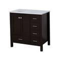 thumbnail image 5 of Horizon 36" Bathroom Vanity with Chocolate Cabinet and Engineered White Top, 5 of 5