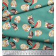thumbnail image 3 of Soimoi Poly Georgette Fabric Bird & Owl Kids Print Sewing Fabric Yard 42 Inch Wide, 3 of 3