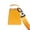 Yellow, variant on 4 Inch Cheer Cowbell With Loud Clear Sound Iron Construction For Sports Activity
