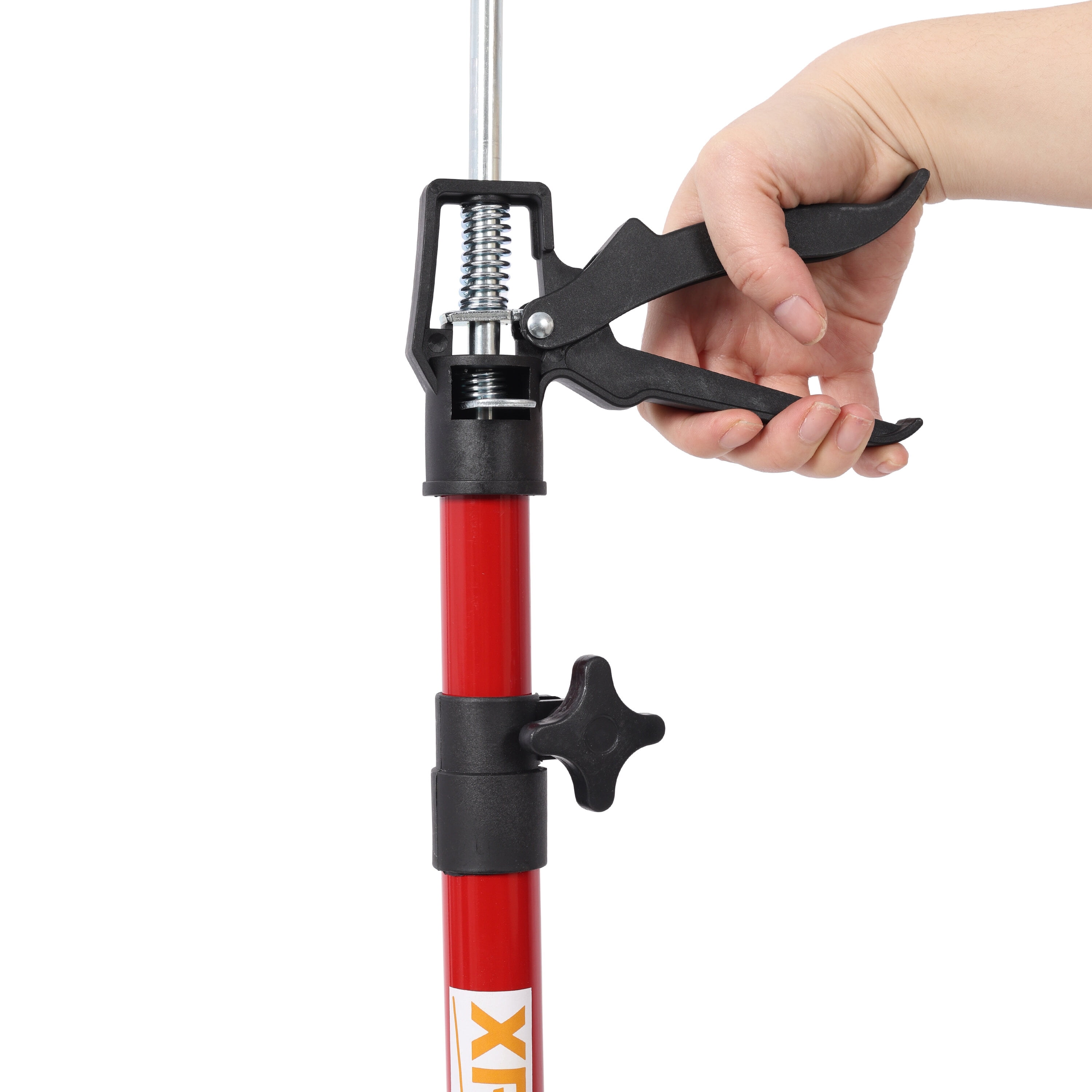 4 Pack Adjustable Support Pole,Steel 3rd Hand Support System,Support Rod for Jacks Cargo Bars Drywalls,Cabinet Jacks for Installing Cabinets,Extends from 20 to 45 Inch ,with carry bag,