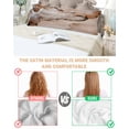 thumbnail image 3 of Marble Brown Pillow Cases Body Size, Smooth Satin Pillowcase for Hair and Skin, Modern Abstract Ink Painting Luxury Decorative Cooling Bed Pillow Covers with Zipper, 20x54 Inches, 3 of 5