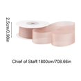 thumbnail image 2 of Iridescent Fishtail Edge Organza Ribbon, 70 Inches Decorative Ribbon for Wedding Decorations, Party Crafts, Gift Wrapping and Hair Accessories, 2 of 5