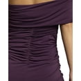 thumbnail image 4 of David’s Bridal, The Edit by DB Studio Women's Formal Off-the-Shoulder Ruched Sheath Dress, Full Length, Jersey, 4 of 5