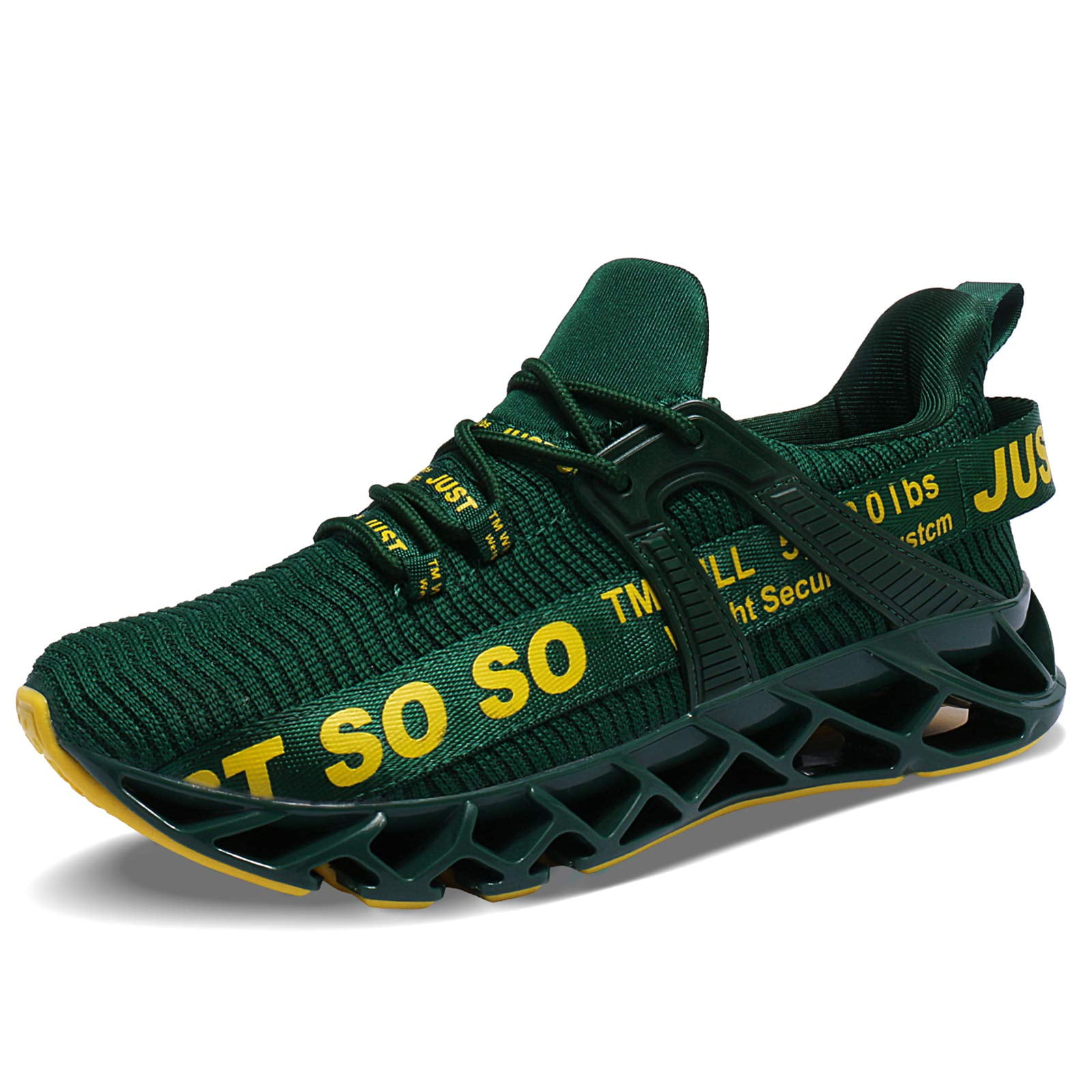 green and yellow mens shoes