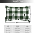 thumbnail image 2 of Yiaed Green White Lumberjack Plaid Print Brushed Microfiber Envelope Pillowcases, Standard,Envelope Closure Pillow Cases(No pillow core)-20"x30", 2 of 6