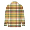 thumbnail image 6 of RYRJJ Button Down Shirts for Women Wrinkle-Free 4 Way Stretch Dress Shirt Classic Plaid Long Sleeve Casual Business Work Blouse(Yellow,L), 6 of 8