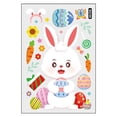 thumbnail image 2 of CoreLiving Easter Window Stickers and Decals, Spring Clings for Glass Windows with Garden Bunny Floral Egg and Carrot Designs Perfect Seasonal Home Decor Accents, 2 of 8
