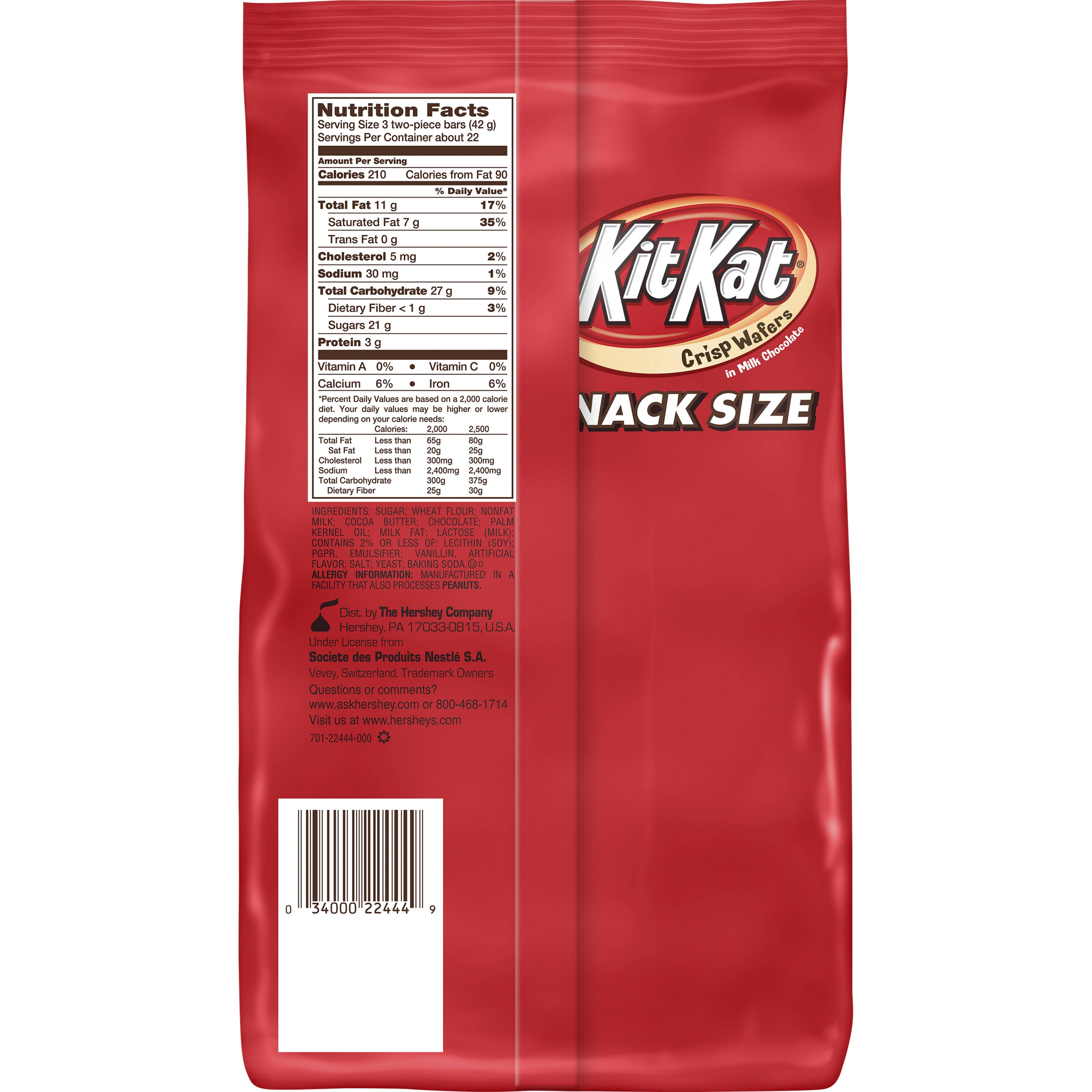 Kit Kat Nutrition Facts Snack Size Besto Blog
