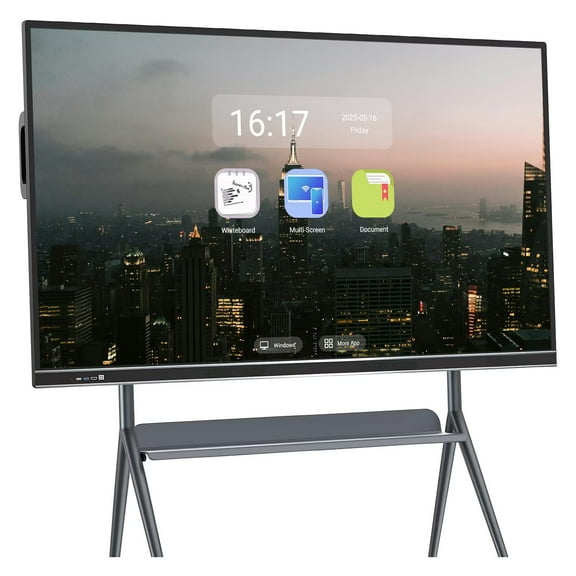 JYXOIHUB Touch Smart TVs, 86 Inch Smart TVs Digital Electronic Whiteboard and multi-touch Screen Board, 4K Uhd Built-In Camera pc monitor Player for Advertisin and Digital Signage Displays