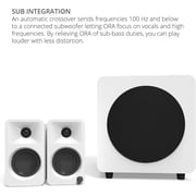 Kanto ORAMW Powered Reference Bluetooth Desktop Speakers - White Pair with 3 Year Amber Protection Plan (2024)