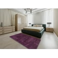 thumbnail image 4 of Ahgly Company Tapis d'Intérieur Rond Abstrait Prune Violet, 8 Pieds Rond, 4 of 6