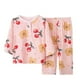 thumbnail image 1 of Odeerbi 1-12 Años Niños Niñas Pijamas de Algodón de Verano Camisetas de Manga Larga Pantalones Conjunto Estampado Suave Ropa de Dormir Conjunto de Dos Piezas, 1 of 3