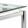 thumbnail image 4 of Steve Silver Nova Contemporary Glass Top and Chrome Base End Table, 4 of 5