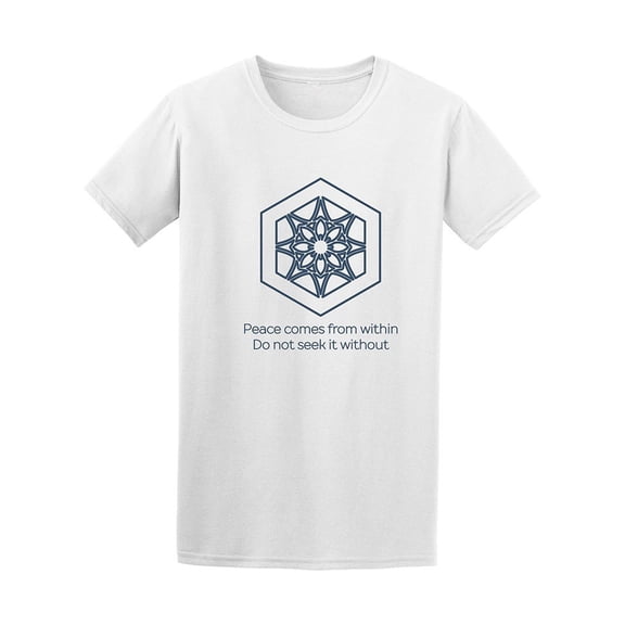 Peace Comes From Within Mandala Men's Tee - Image by Shutterstock