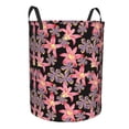 thumbnail image 2 of Daiia Lilies Flowers Round Laundry Basket with Handles Thickened Waterproof Circular hamper,Dirty Clothes Storage Basket for Bedroom,Bathroom,College Dorm-Medium, 2 of 8