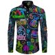 thumbnail image 1 of Camisas de moda para hombre guapo, camisetas casuales con estampado 3D, botones, solapa, manga corta y larga, estilo hip hop, para hombre y mujer, estilo urbano, cárdigan, 1 of 6