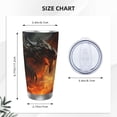 thumbnail image 4 of KLL Fiery Dragon Of Chaos Print 40oz Stainless Steel Insulated Car Cup with Spillproof Lid - Keep Your Drink Hot or Cold on the Go-Without Straw, 4 of 8