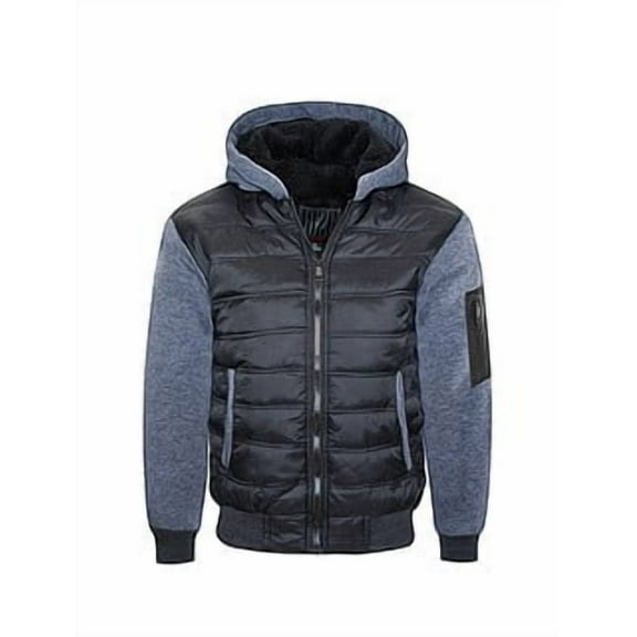 1826 Sports Boy's Sherpa Lined Quilted Jackets with Fleece Sleeves