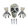 thumbnail image 4 of 3 Pieces Realistic Skeleton Stakes Lawn Decoration Props Outdoor Yard Lawn Stake Skull, 4 of 9