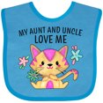 thumbnail image 3 of Inktastic My Aunt and Uncle Love Me with Cute Kitten and Flowers Boys or Girls Baby Bib, 3 of 4