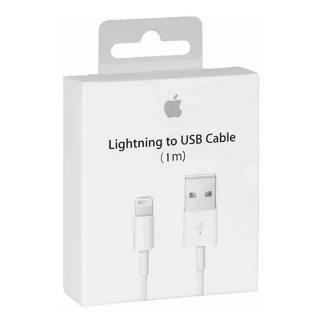 Apple Cable de Carga Lightning Macho - USB A Macho, 1 Metro, Blanco, para iPod/iPhone/iPad