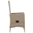 thumbnail image 2 of vidaXL 7 Piece Garden Dining Set with Cushions Beige, 2 of 5