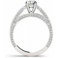 thumbnail image 3 of 1-1/2 Carat T.W. Diamond Three-Stone 14kt White Gold Engagement Ring, 3 of 5