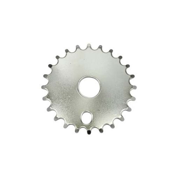 Chainring Steel 312 24t Chrome. for bicycles, bikes, for lowriders, beach cruiser, strech bikes, limos, chopper cruiser