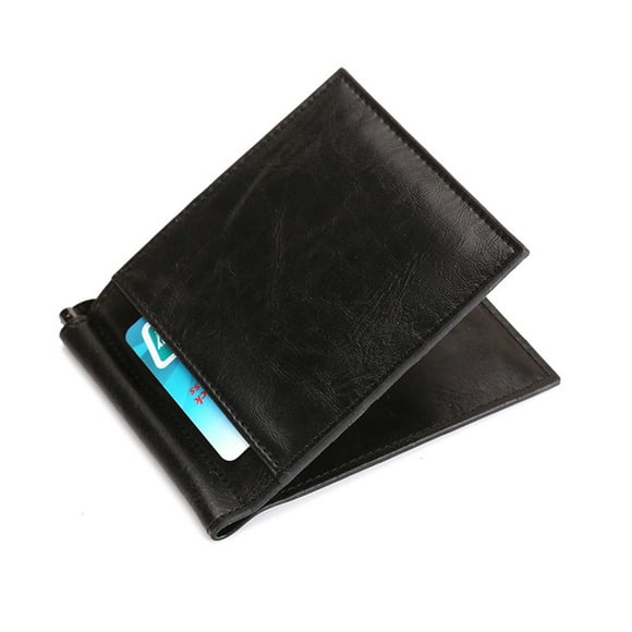 TIMIFIS Wallet for Men Wallet Women Fashion Men's Leather Solid Color Wallet Business Card Holder Card Package -