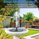 thumbnail image 2 of Fuente solar para exteriores, bomba de agua solar para estanque con 7 estilos de fuente, minifuente flotante con panel solar para estanque de acuario de jardín, baño para pájaros, fuente, 2 of 5