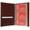 Burgundy, variant on Genuine Leather Business Name ID Credit Cards Holder Book Case Organizer Wallet 3570 CF (C)
