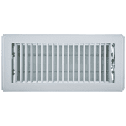 6 X 14 White Stamped Steel Floor Register 6 X 14 White Stamped Steel Floor Register Image 1 Of 3