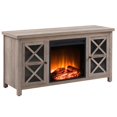 thumbnail image 1 of Henn&Hart 47" Gray Oak/Glass TV Stand, 1 of 10
