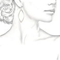 thumbnail image 3 of Pendientes de aro de plata de ley con infinito de oro para mujer 1 par de oro rosa Jormftte HMJM277-1, 3 of 4