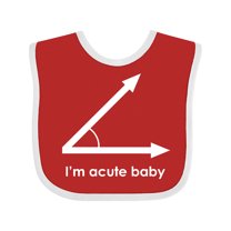 Inktastic Acute-baby-white Boys or Girls Baby Bib