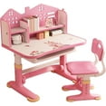 thumbnail image 7 of YNCE Desk for Kids, Kids Desk and Chair Set Height Adjustable for Girls, Kids Study Table and Chair Set with Widened Desktop Storage Drawer, 7 of 7