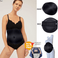 thumbnail image 3 of BIMEI Fake Pregnant Belly Sponge Velcro Closure Lightweight Adjustable Costume for Woman Fake Pregnancy Belly Soft Elastic Artificial False Belly Actor Performance Props, Black, S (1-5 months), 3 of 8