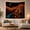 Crescent Oasis, variant on Desert Oasis Within a Moonlit Portal, Peaceful Minimalist for Nature Lovers, Landscape Home Decor, Housewarming Gift, Tapestry Wall Hanging for Bedroom and Living Room